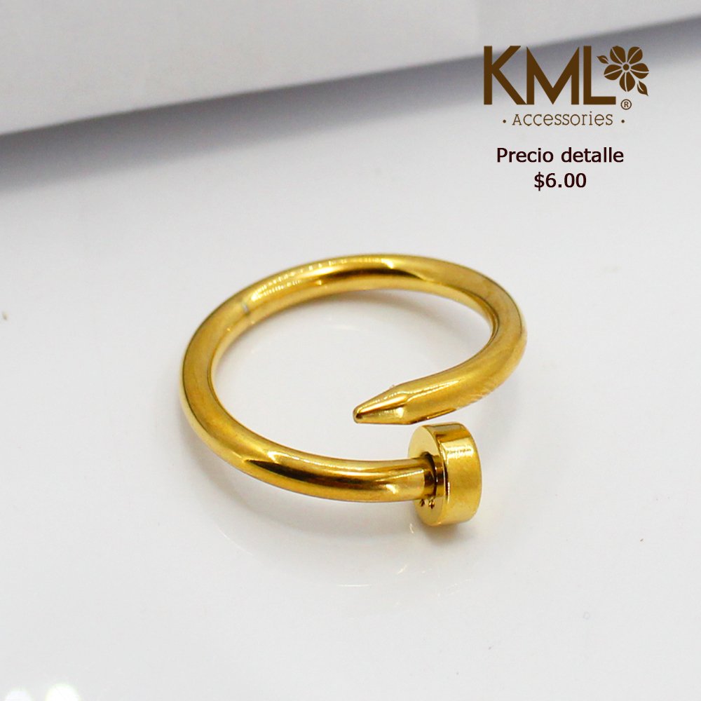 ANILLO NAIL GOLD