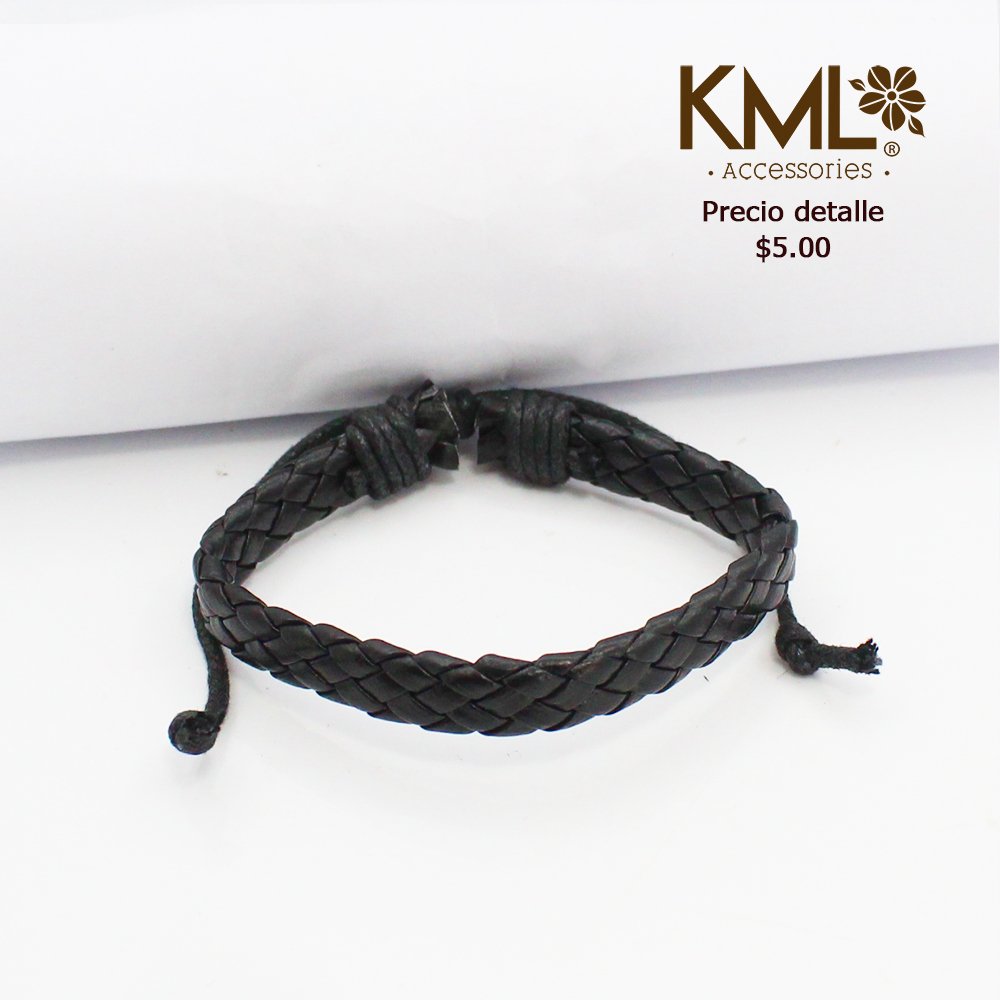 PULSERA CUERO LAZITO