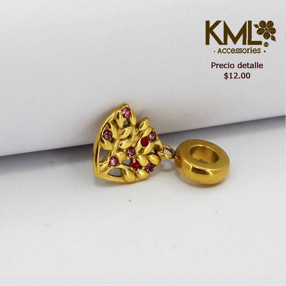 KITTIES CORAZON CIRCONES COLORES  -DORADO