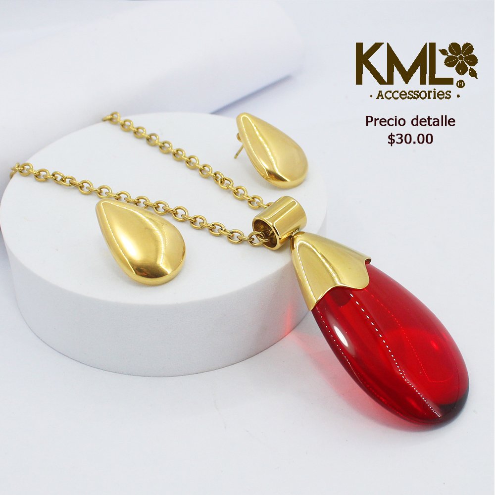 SET PIEDRA ROJA