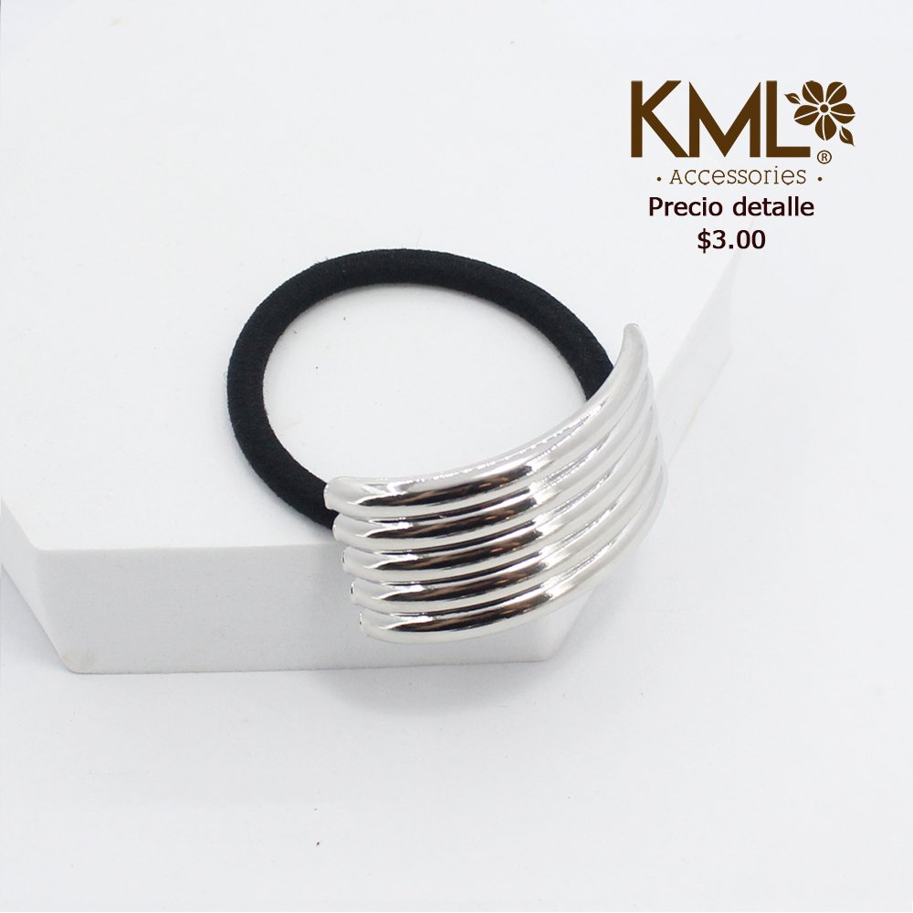 COLETA MIRI PLATEADA PARA EL CABELLO