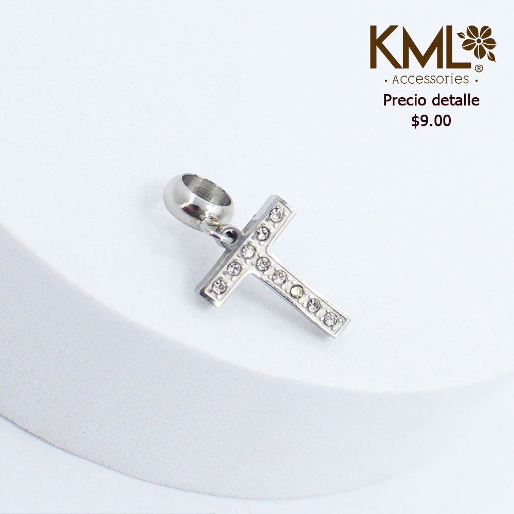 KITTHY LETRA T  PLATEADA CIRCONES