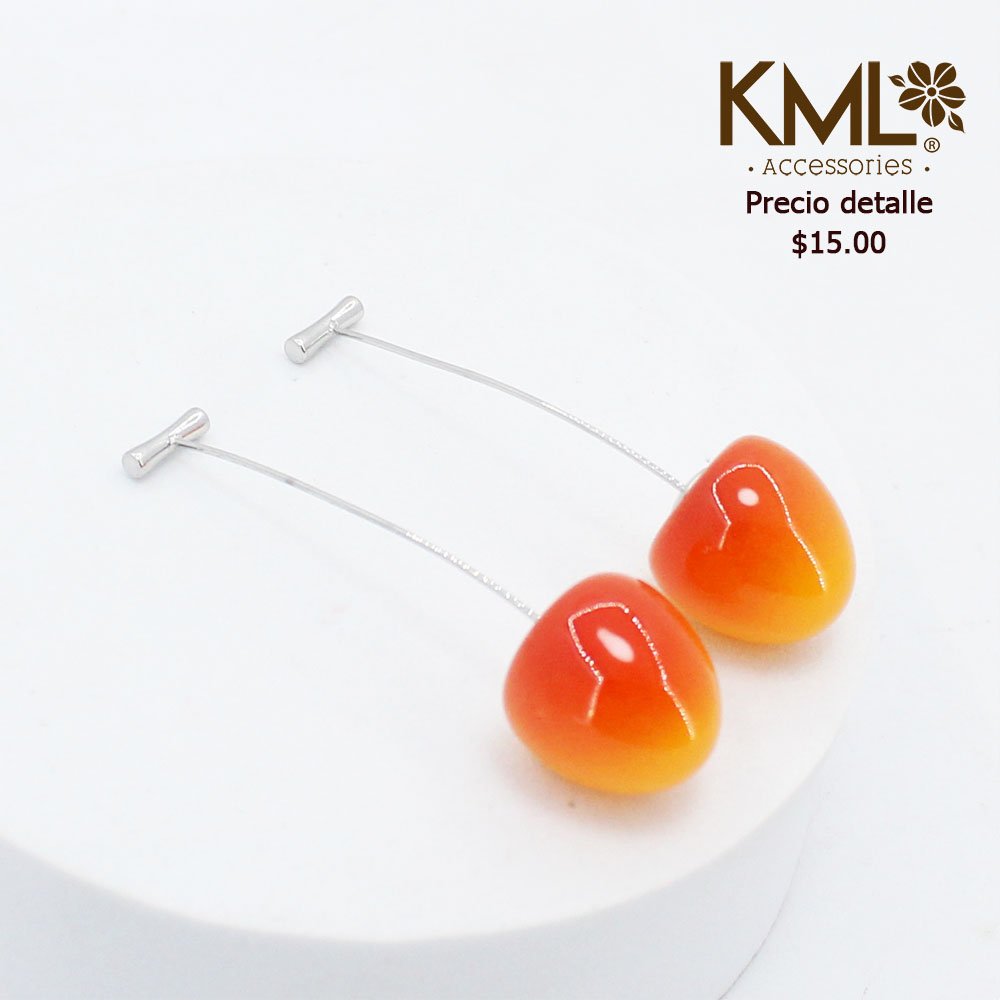 ARETE CHERRY PLATEADO