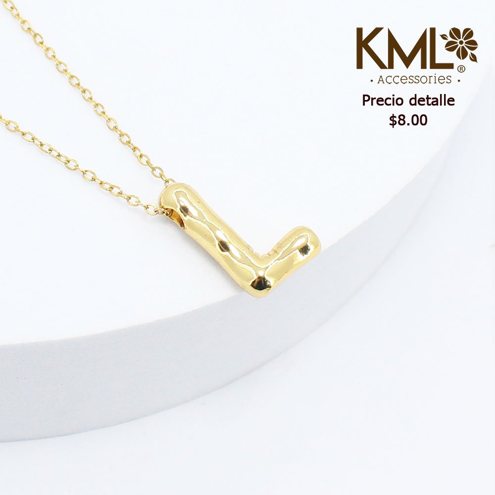 COLLAR DORADO LETRA L