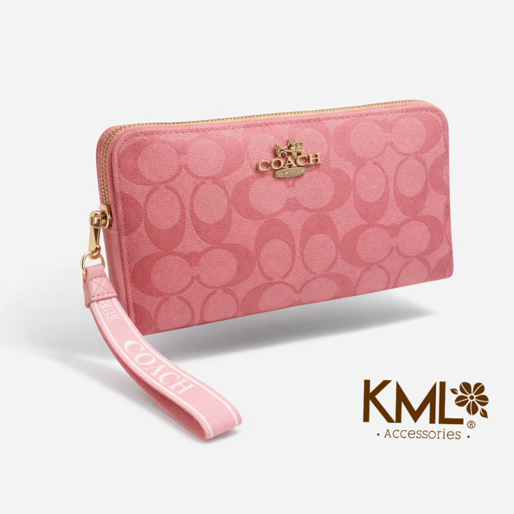 BILLETERA COACH DARK PINK