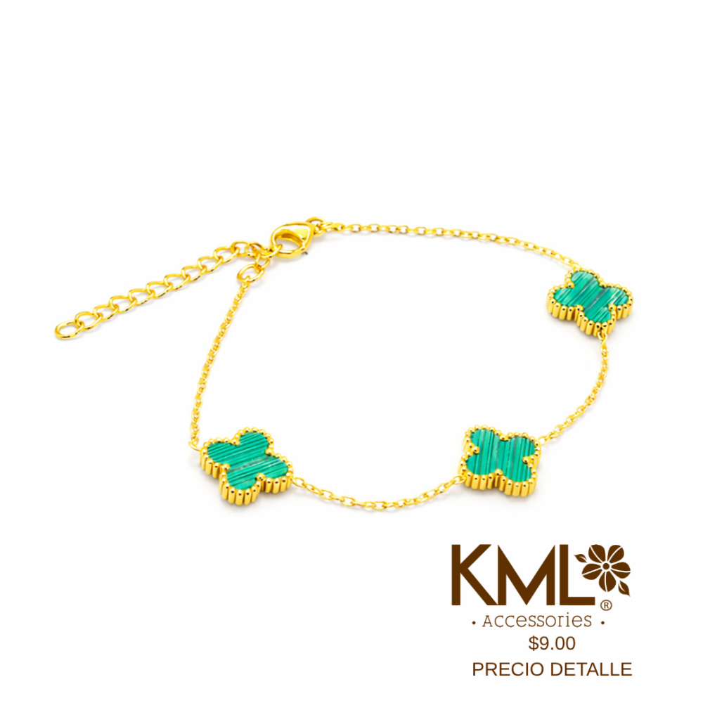 PULSERA TREBOL VERDE
