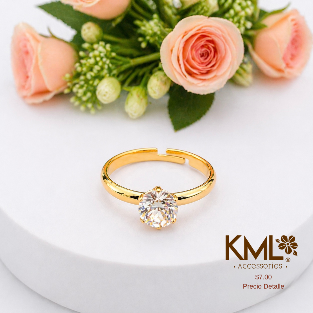 ANILLO DORADO CIRCON