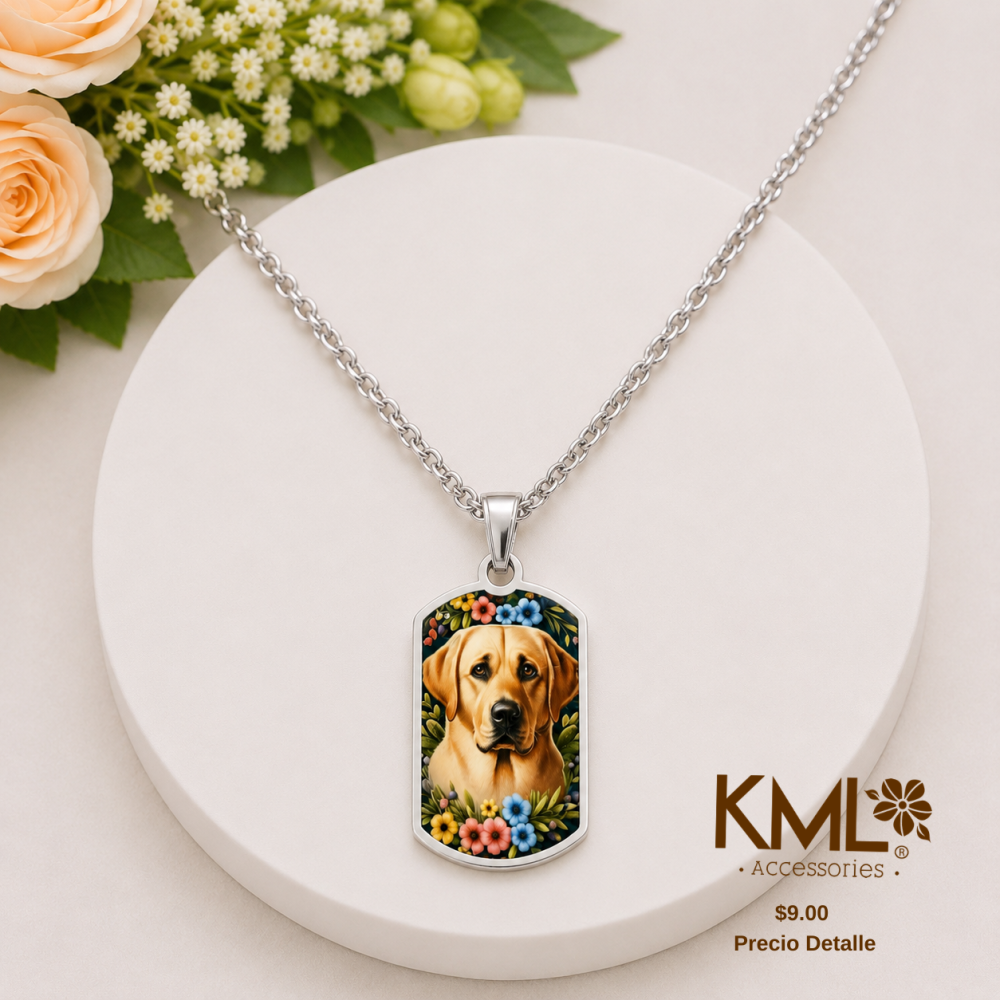 CADENA PERRITO TONO PLATEADO