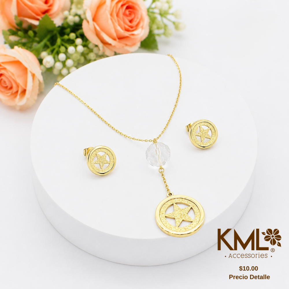 SET TIPO CAMISERO DE ESTRELLA DORADO