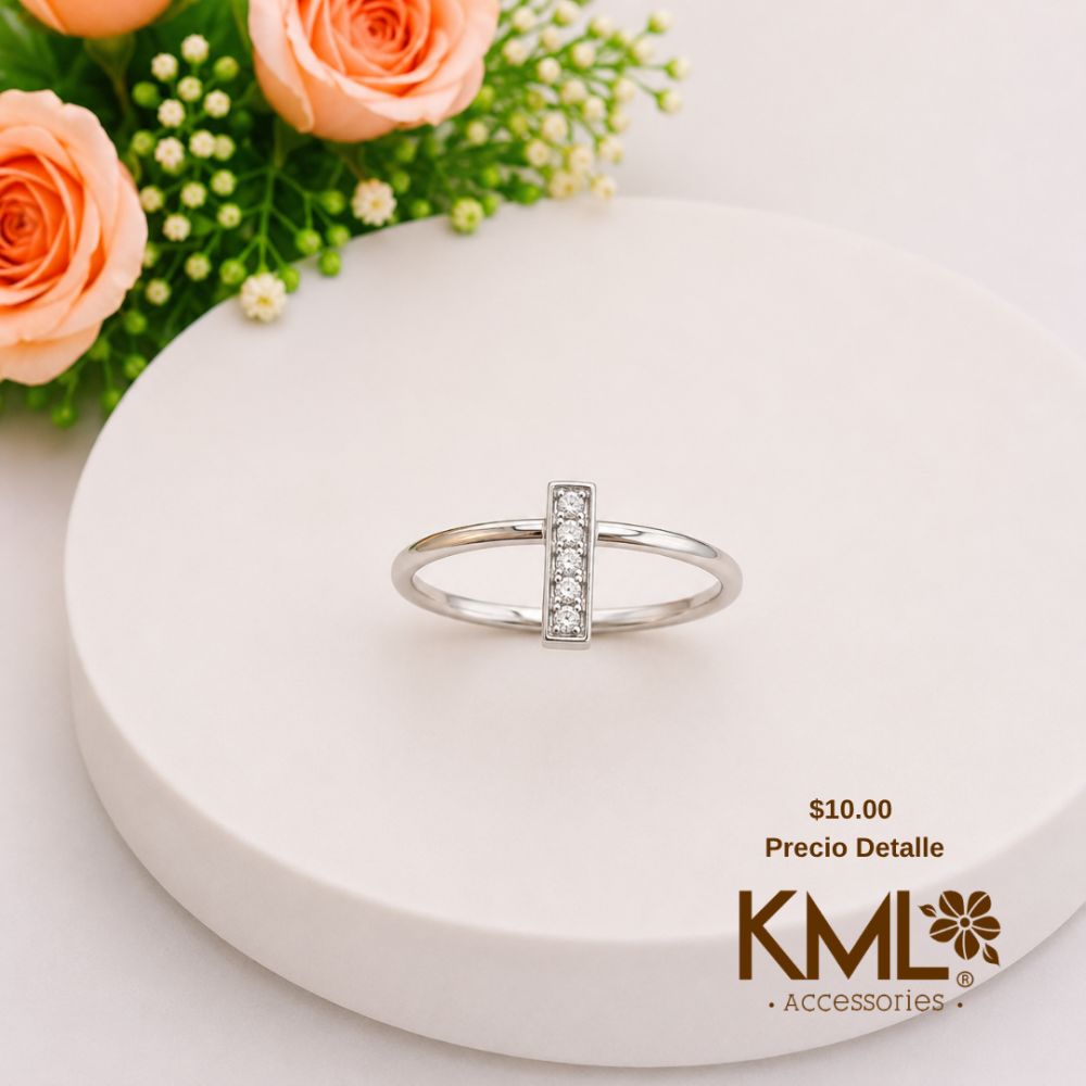 ANILLO CUTE PLATEADO T9