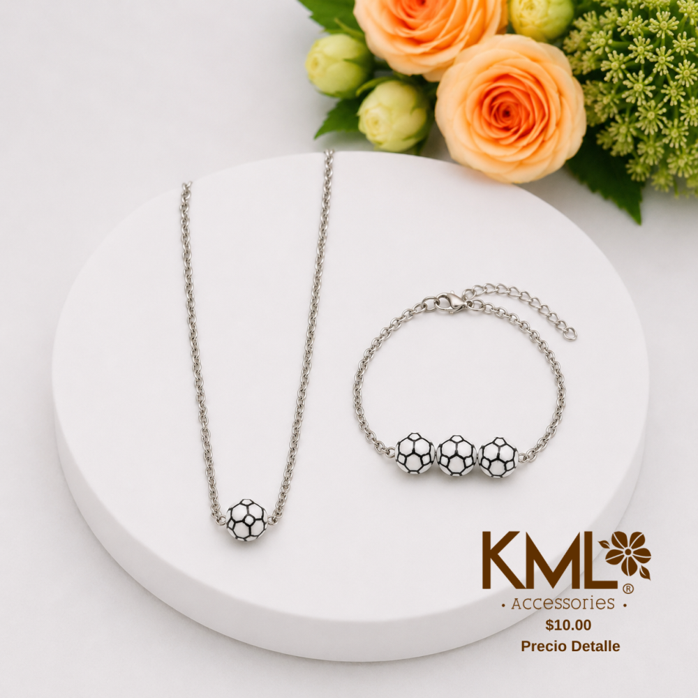 SET CADENA + PULSERA FUTBOL