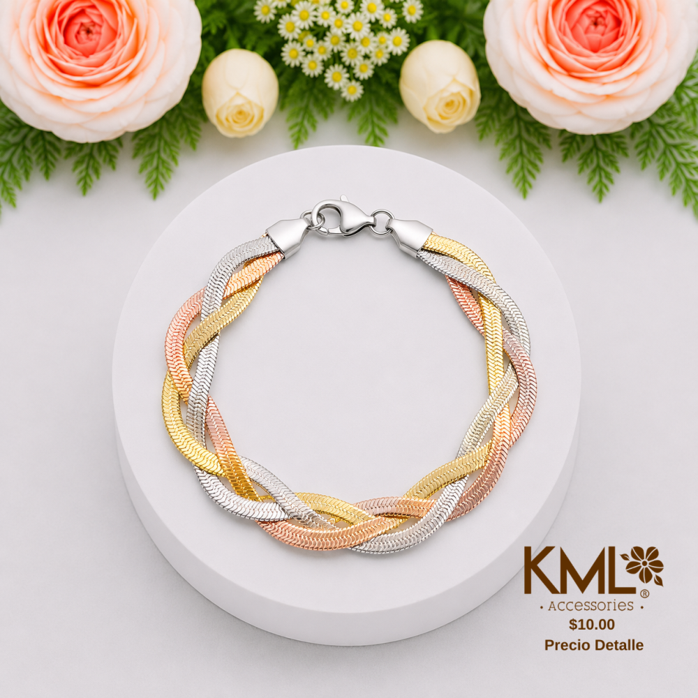 PULSERA TRICOLOR LAZO