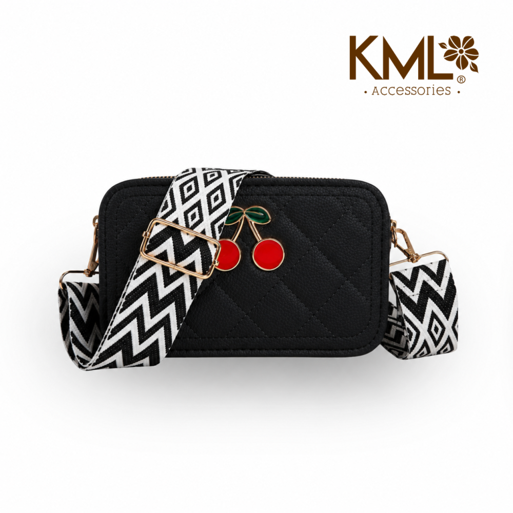 BANDOLERA CHERRY NEGRA
