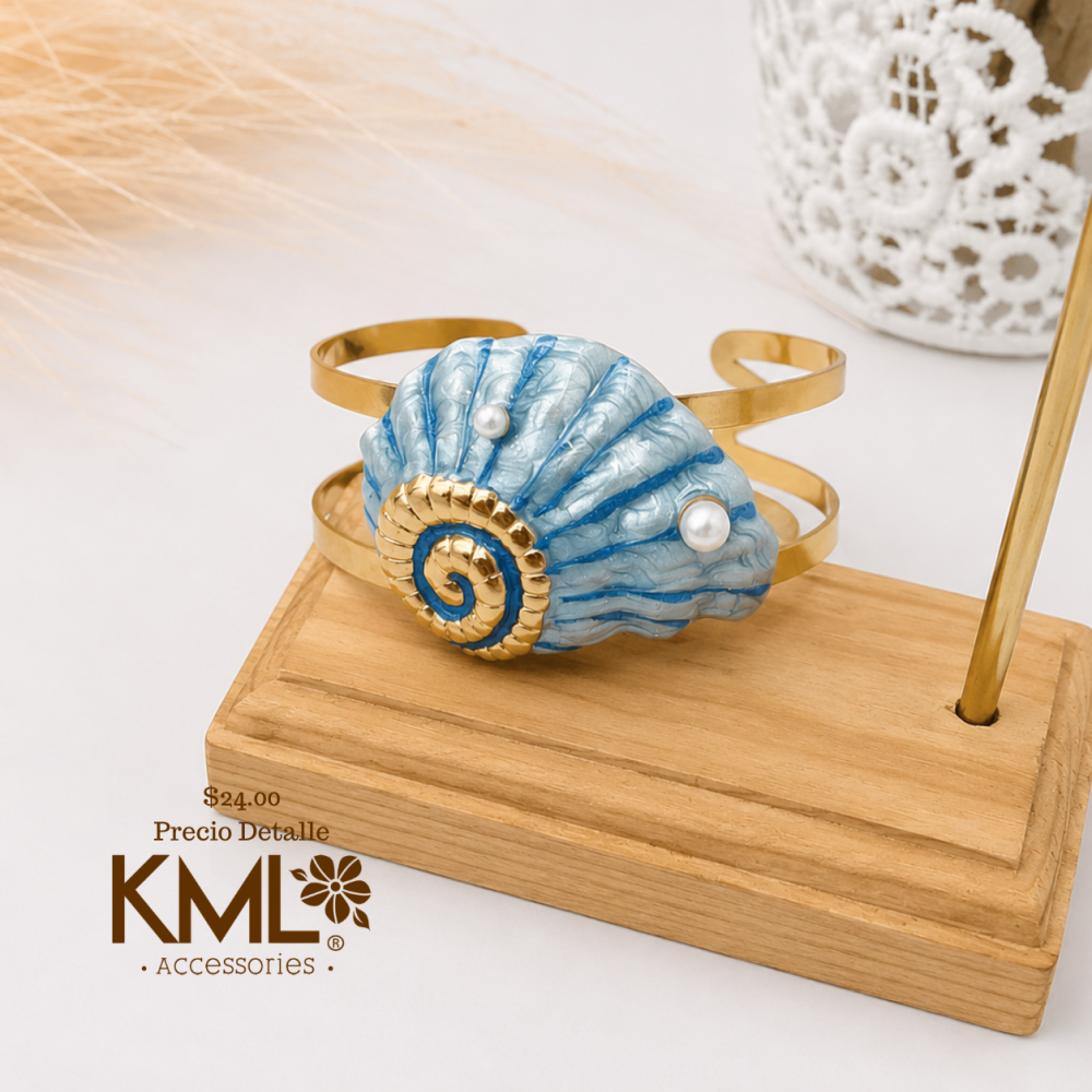 ARO CARACOL CONCHA AZUL