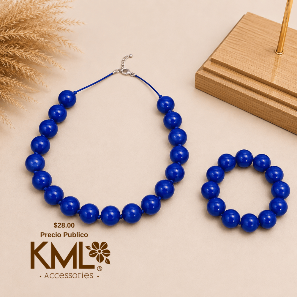 SET CHICLE AZUL (CADENA + PULSERA)