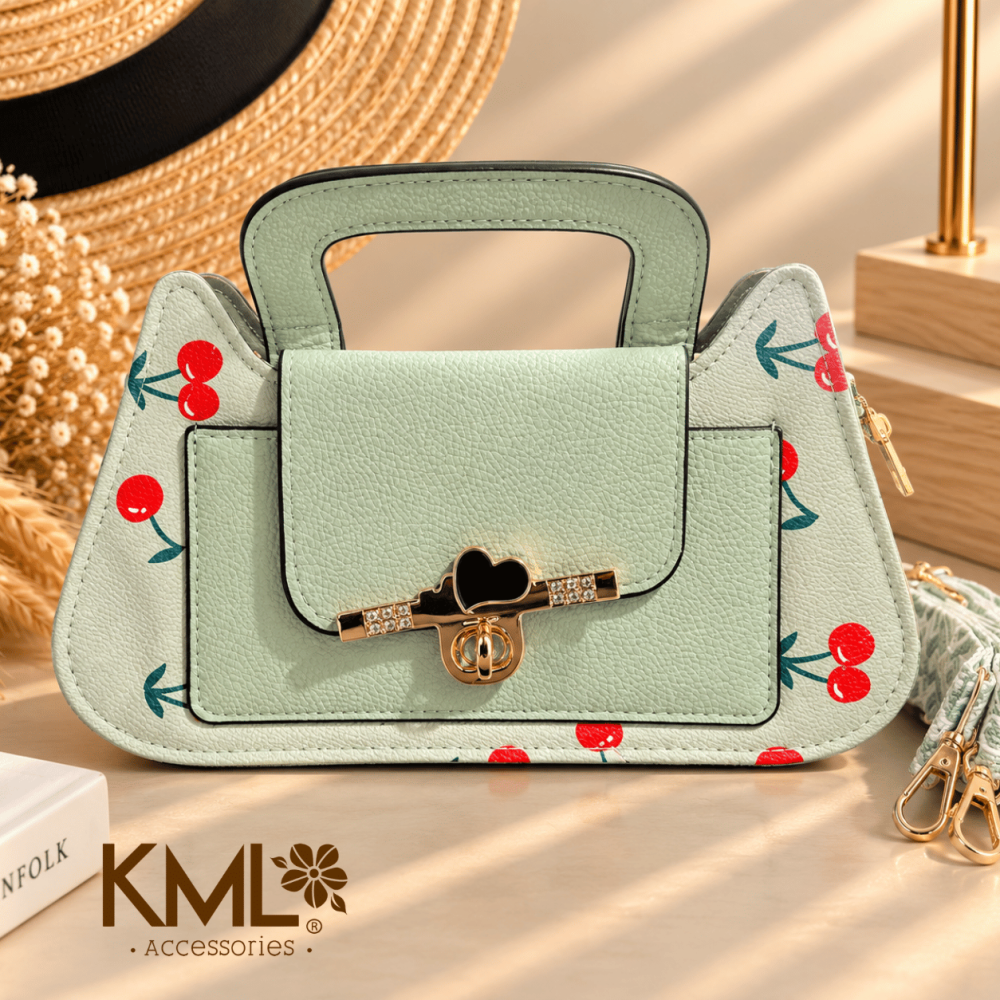 CARTERA CEREZA MIAU VERDE
