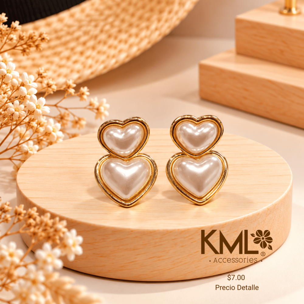 ARETE CORAZONES PERLA