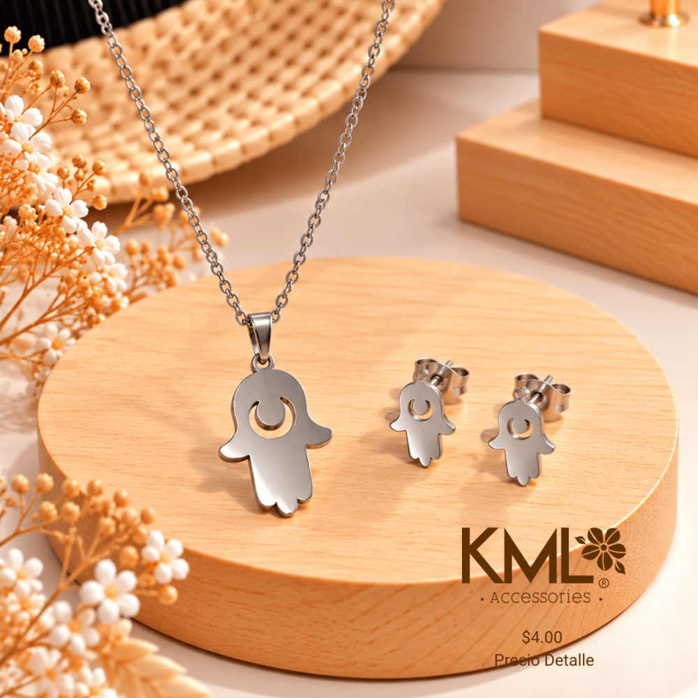 SET PLATEADO MANITA