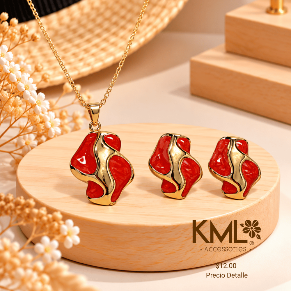 SET DORADO KILLY ROJO